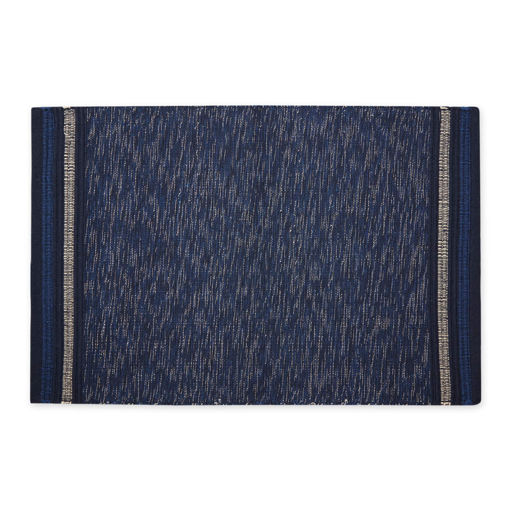 DII® Modern Stripe Variegated Handwoven Recycled Yarn Rug